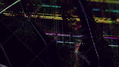 Electronic glitch distorted texture artifact noise