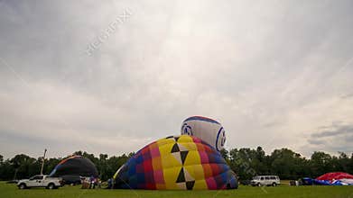 Time Lapse Hot Air Balloon Inflation