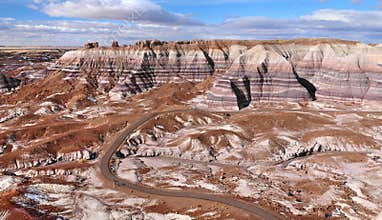 Blue Mesa at Petrified Forest National Park, Arizona USA