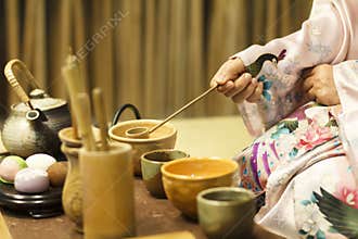 Traditional japanese tea ceremony