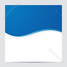 Blue and White Blank Abstract Background. Vector