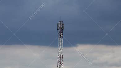 Time lapse wide view over antenna