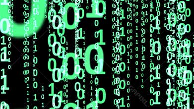 Binary Code Abstract Background