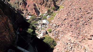 Fiambalá hot springs nestled in rugged andean terrain