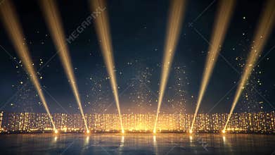 AI Light Show with Beams