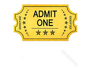 Vintage admit one entrance ticket