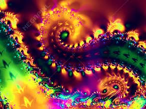 Spiral Swirls Fractal Texture