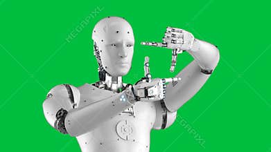 Cyborg measure or calculate with finger