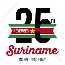 25-November-the day of Independence of Suriname