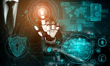 Future artificial intelligence robot and cyborg