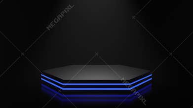 360 degree product stand design. 3D animation with 4K resolution