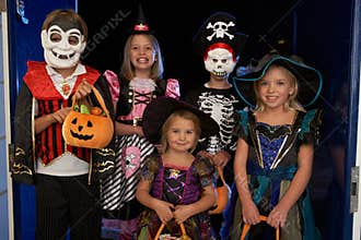 Happy Halloween party trick or treating