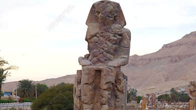 Ruined Statue of The Pharaoh Amenhotep