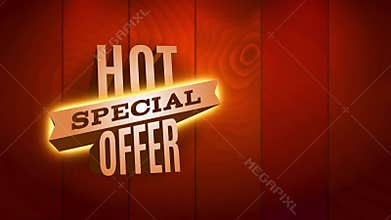 Hot special offer sale using striking visuals