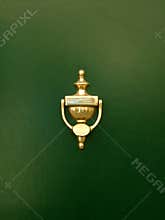 Golden door knocker