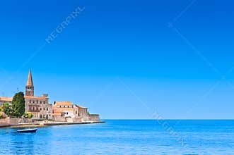 Porec old town in Croatia, Adriatic coast