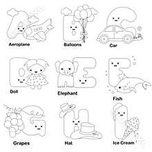 Alphabet coloring page