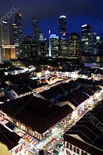 Singapore cityscape at dusk
