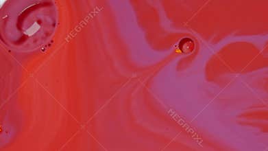 Mesmerizing Flow of Pink Oil Liquid.