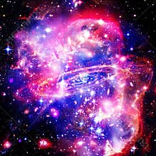 Space Background with Colorful Galaxy Cloud Nebula. The elements of this image furnished by NASA