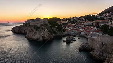 Time Lapse of Dubrovnik Old Town in Croatia