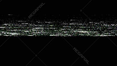 Real glitch displacement bad signal analog noise