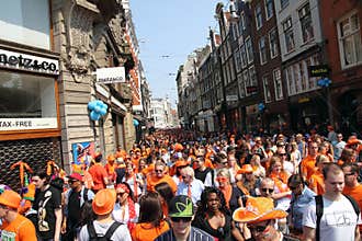 Queen's Day in Amsterdam,30th April 2011