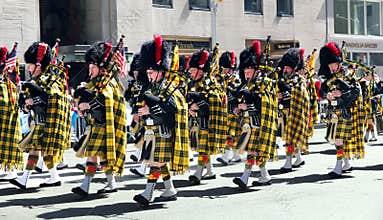 Scottish tartan Day Parade