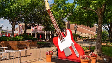 Huge guitars at Grand Ole Opry - NASHVILLE, USA - JUNE 15, 2019