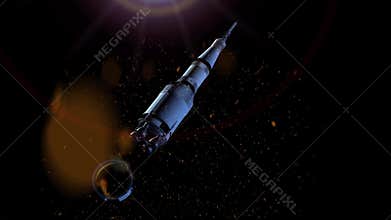 Saturn V rocket staging
