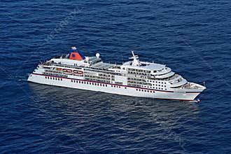 MS Europa at Norway`s North Cape