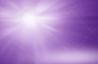 Purple soft background with light effect glowing rays.