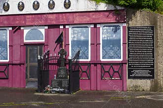 The Memorial Facade of the McGurk`s Pub Atrocity in Belfast