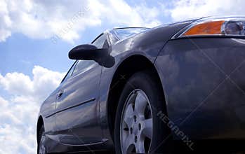 Blue Car and Sky