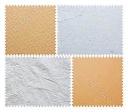 Blank postage stamp background textured isolated
