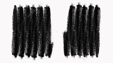 Frame - abstract paint brush strokes transition reveal with texture