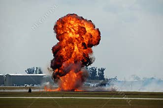 Explosion at airport