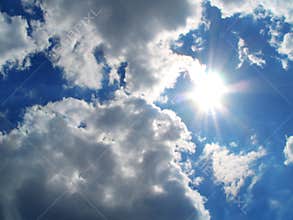 Sky-sun-clouds