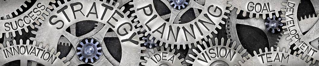 Metal Wheels with Strategy Planning Concept