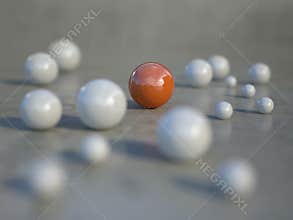 Color sphere in focus