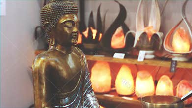 Buddha statue mindfulness mystic meditation background