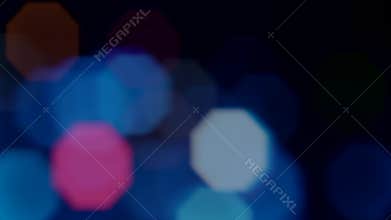 Bokeh glow defocused blue pink gleaming flecks