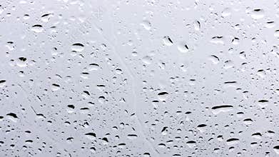 Close-up of water droplets on glass