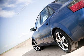 Blue Family Car