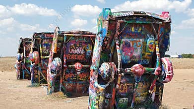 Cars Cadillac Ranch in Amarillo, Texas