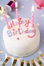 A birthday cake