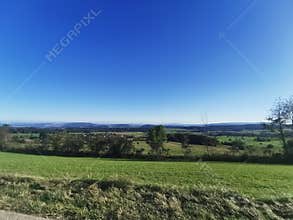 Autumn sun farm Switzerland mountains