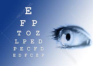 Eye vision test