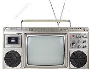 Retro ghettoblaster television