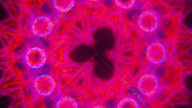 Abstract multicoloured motion graphics background. Or for yoga, clubs, shows, mandala, fractal animation